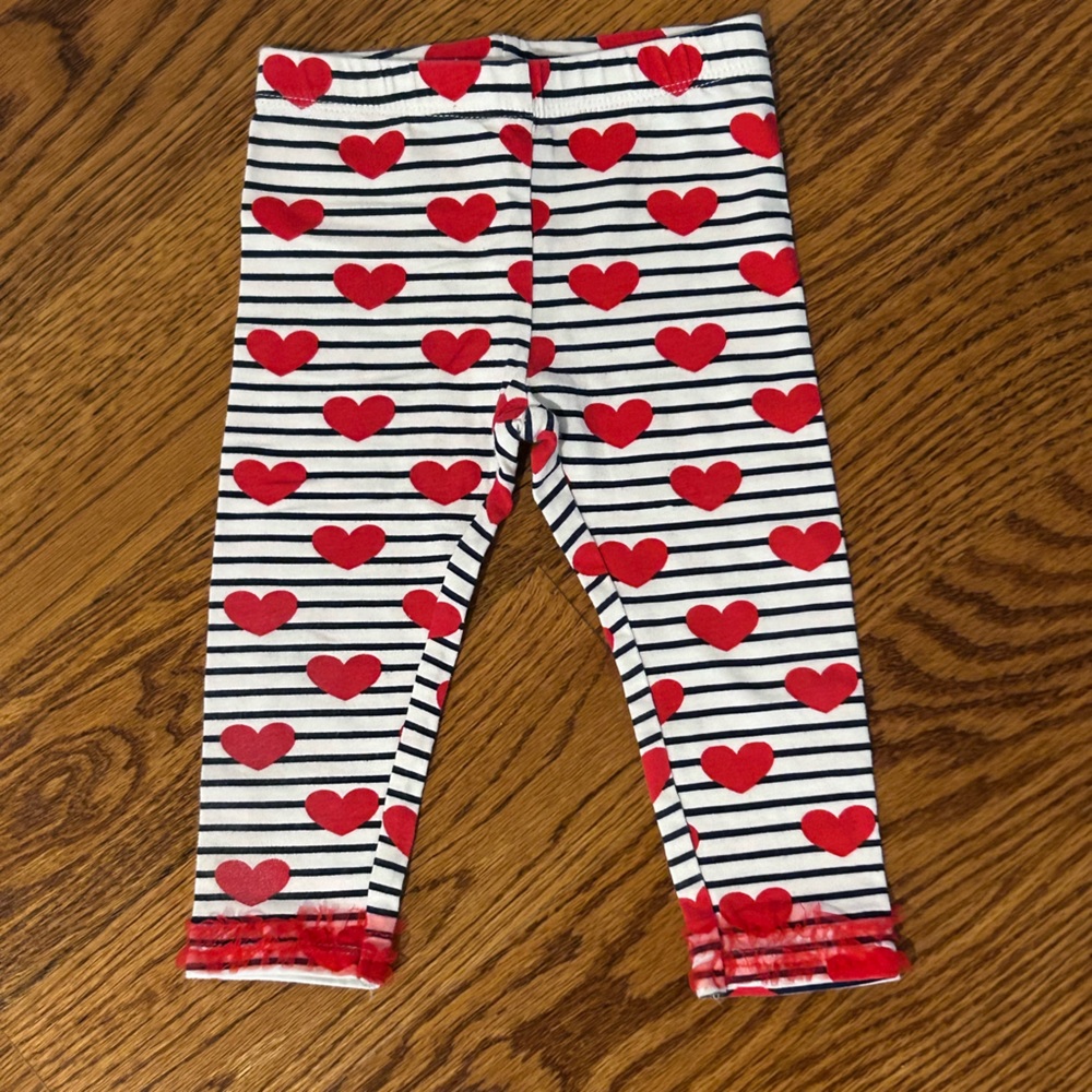 Koala Kids | Love and Hearts Navy and White Striped Matching Set - Picture 6 of 7